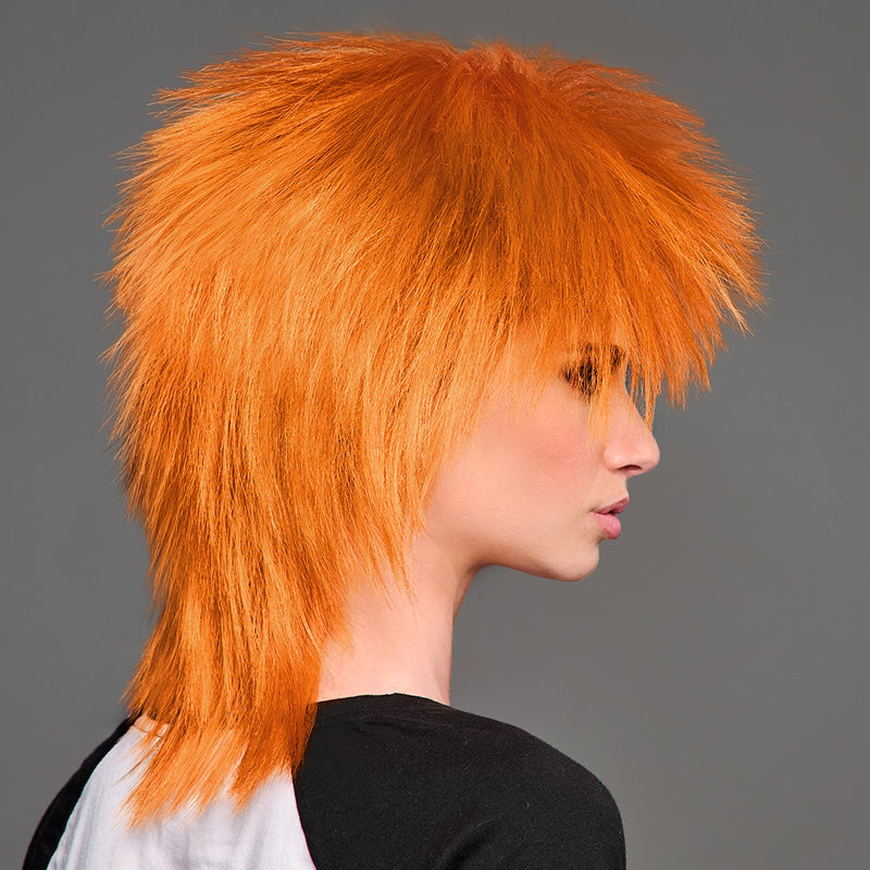 SPIRIT WEAR SPIKY SPIRIT WIG IN COLOR ORANGE 151