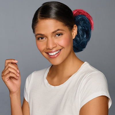SPIRIT WEAR 2PC HAIR WRAP IN COLOR BLUE 5395 & RED 187