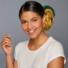 SPIRIT WEAR 2PC HAIR WRAP IN COLOR GOLD 1235 & GREEN 3435