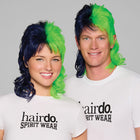SPIRIT WEAR MVP MULLET WIG IN COLOR BLUE 289 & GREEN 368
