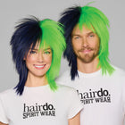 SPIRIT WEAR SPIKY SPIRIT WIG IN COLOR BLUE 289 & GREEN 368