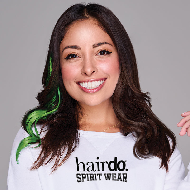 SPIRIT WEAR WAVY CLIP-IN HAIR EXTENSION IN COLOR GREEN 368