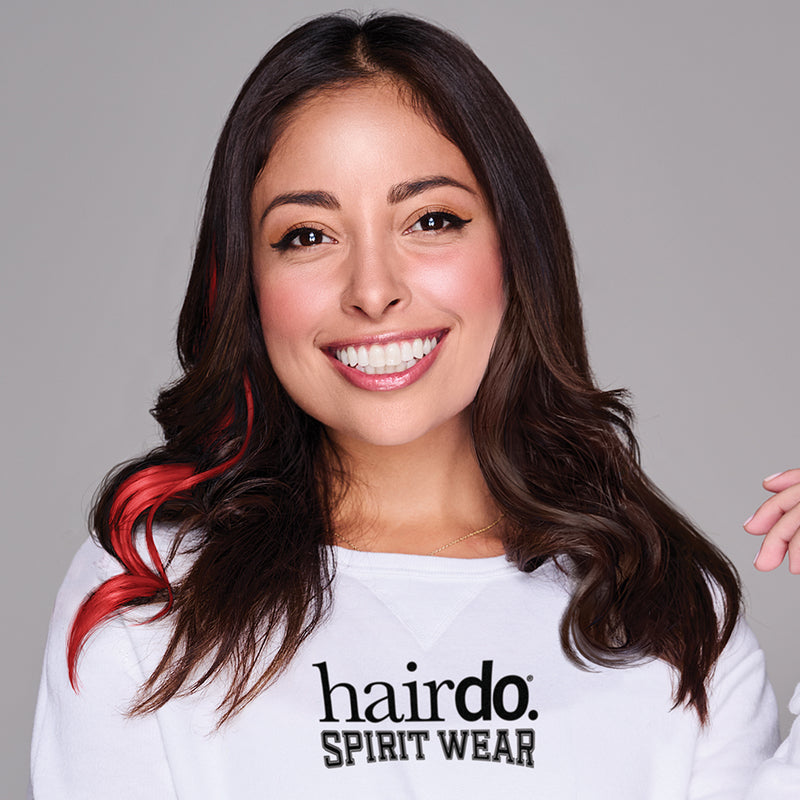 SPIRIT WEAR WAVY CLIP-IN HAIR EXTENSION IN COLOR RED 186