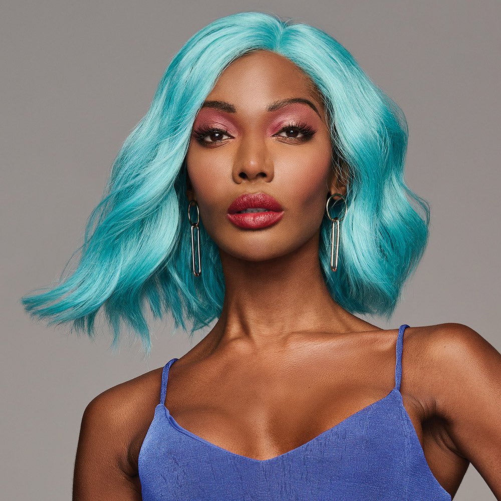 Hairdo Blue Babe Wig Fantasy - Mid Length Light Wave