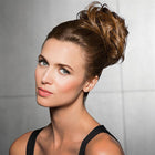 Woman wearing Highlight Wrap in Buttered Toast