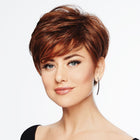 Woman wearing Perfect Pixie Wig in Glazed Cinnamon - View from the front